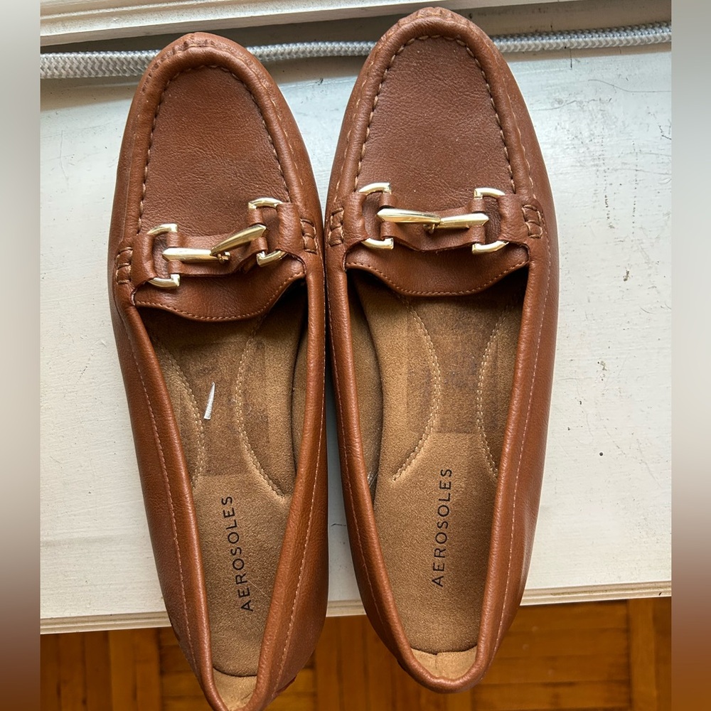AEROSOLES Brown Flats Loafers
